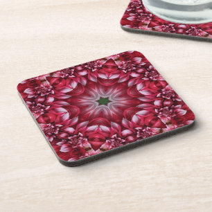 Dessous-de-verre Kaleidoscopic Crimson Dahlia
