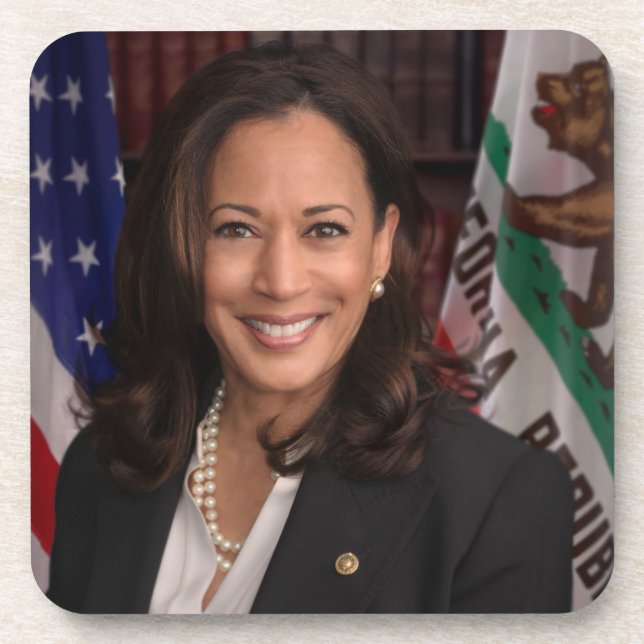 Dessous-de-verre Kamala Harris Vice-président américain, Biden 2024 (Devant)