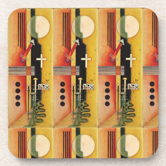 Dessous-de-verre Kandinsky Moderne peinture Abstraite (Devant)