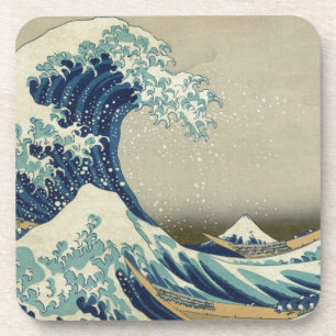 Dessous-de-verre Katsushika Hokusai : La Grande Vague de Kanagawa