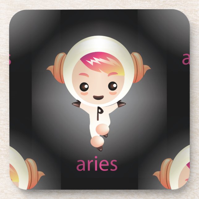 Dessous-de-verre kawaii aries (Devant)
