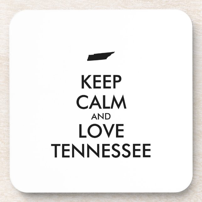 Dessous-de-verre KEEP CALM et LOVE TENNESSEE (Devant)