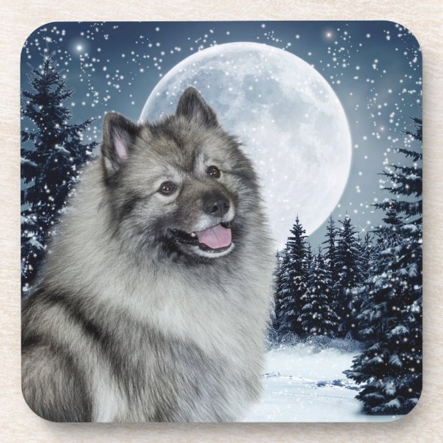 Dessous-de-verre Keeshond Coasters (Devant)