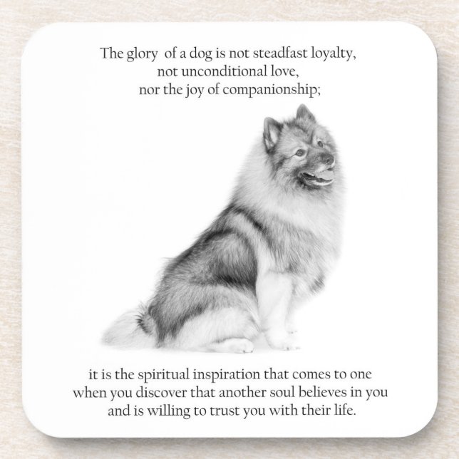 Dessous-de-verre Keeshond Coasters (Devant)