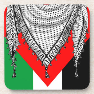 Dessous-de-verre Keffiyeh Écharpe palestinienne tissu traditionnel