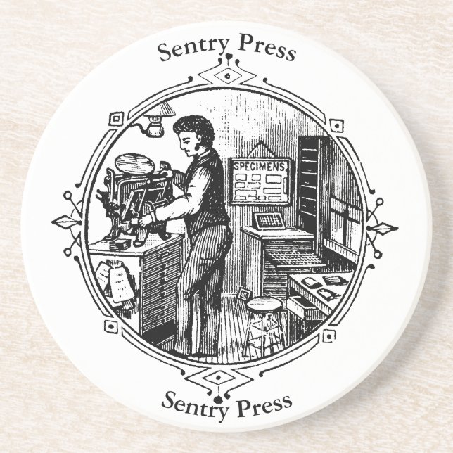 Dessous de verre Kelsey Letterpress (Devant)