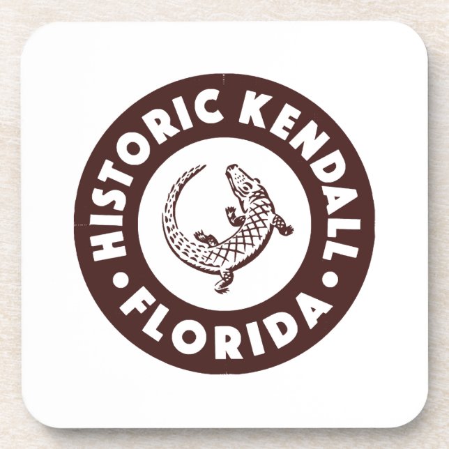 Dessous-de-verre Kendall Florida Circle - Brown (Devant)