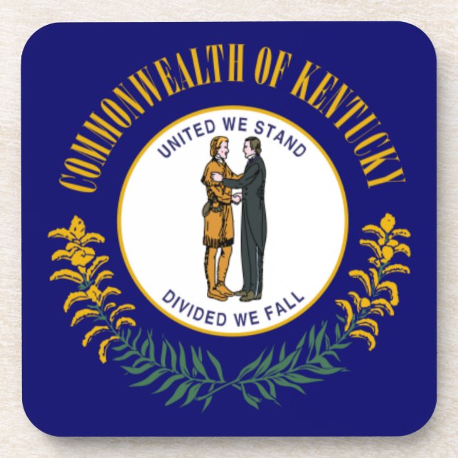 Dessous-de-verre Kentucky : Drapeau d'État américain du Commonwealt (Devant)