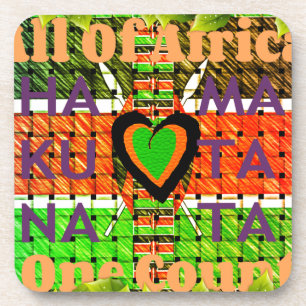 Dessous-de-verre Kenya : Toute l'Afrique dans un pays - Drapeau tis