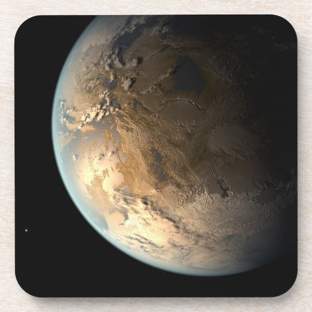 Dessous-de-verre Kepler-186f Orbitant Une Étoile Éloignée. (Devant)