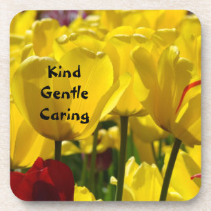 Dessous-de-verre Kind Gentle Caring Nurses week gifts Coaster Tulip