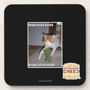 Dessous-de-verre Kitteh végétarien
