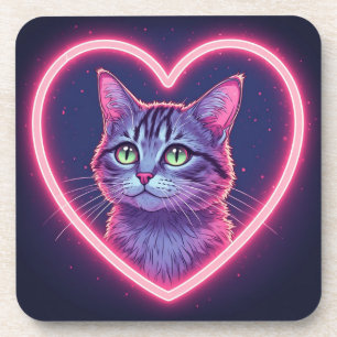 Dessous-de-verre Kitty Amour Lumineuse Cadeau Romantique pour Ama
