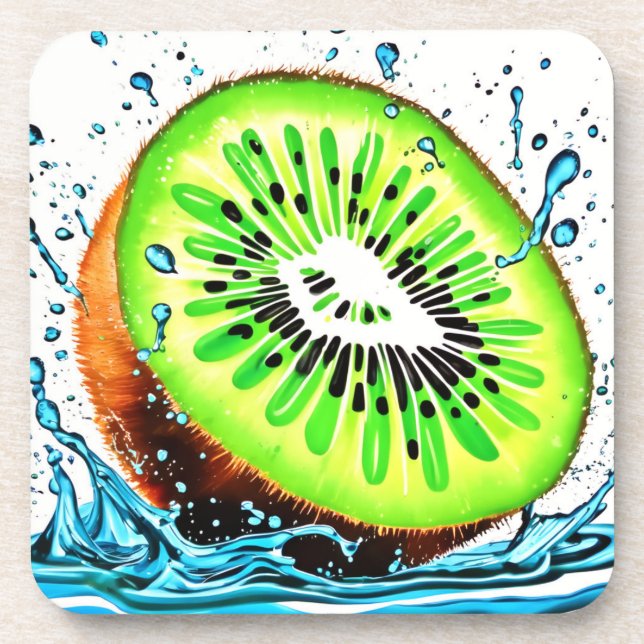 Dessous-de-verre Kiwi Splash of Freshness (Devant)
