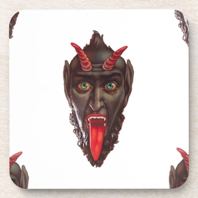 Dessous-de-verre krampus vintage (Devant)