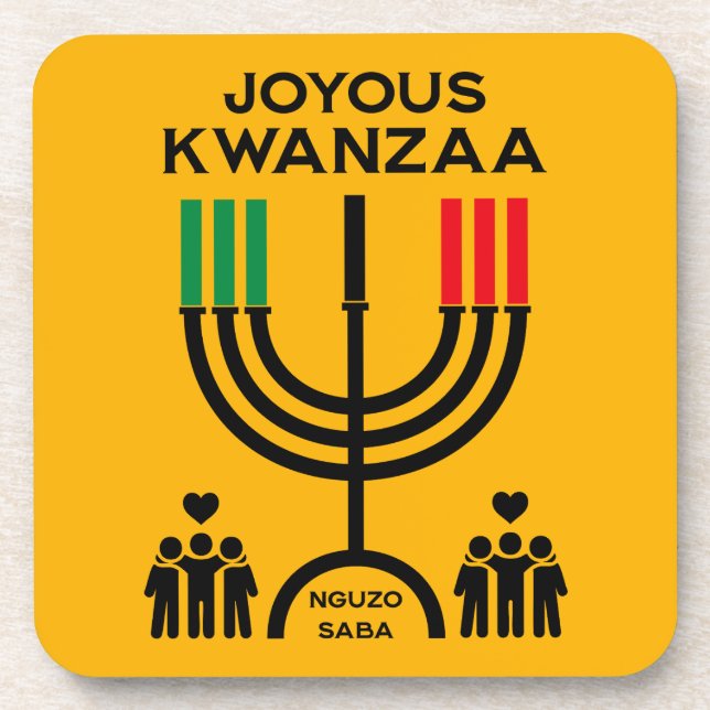 Dessous-de-verre Kwanzaa joyeux (Devant)