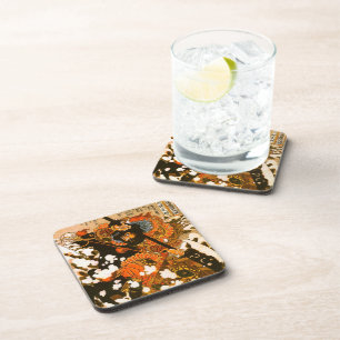 Dessous-de-verre Kyusempo Sakucho Black Stallion Kuniyoshi Art