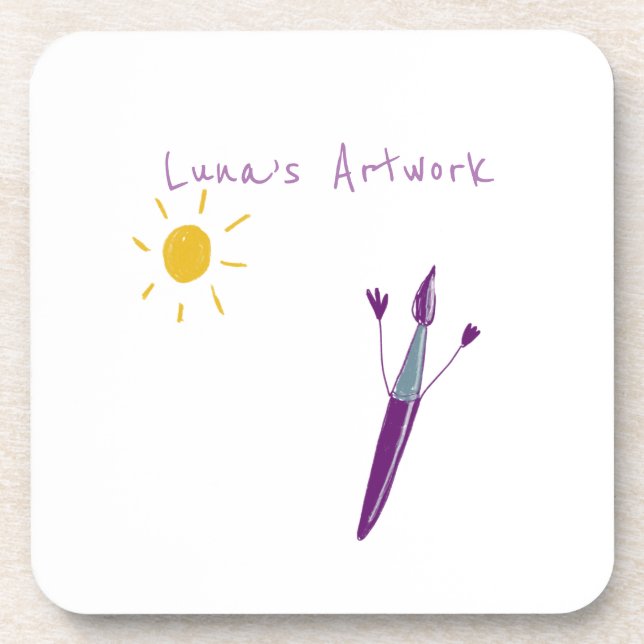 Dessous-de-verre L’oeuvre de votre enfant sur le pain (Devant)