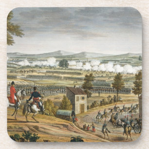 Dessous-de-verre La bataille de Lutzen, le 2 mai 1813, gravée par