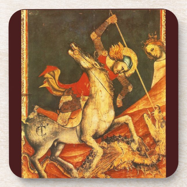 Dessous-de-verre La bataille de Saint George avec le Dragon (Devant)