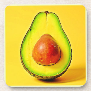 Dessous-de-verre La beauté d'une conception d'Avocado saine
