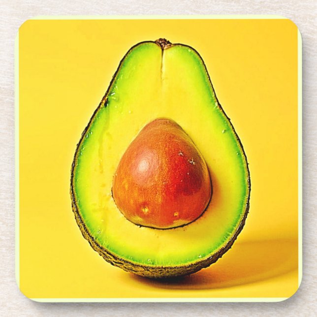Dessous-de-verre La beauté d'une conception d'Avocado saine (Devant)