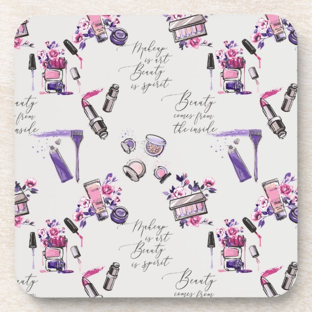 Dessous-de-verre La beauté vient du motif d'intérieur (Devant)