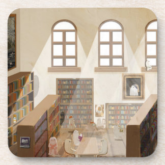 Dessous-de-verre La Bibliothèque Hantée