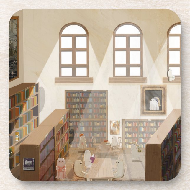 Dessous-de-verre La Bibliothèque Hantée (Devant)