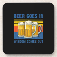 La Bière Entre La Sagesse Sort Anniversaire Vintag