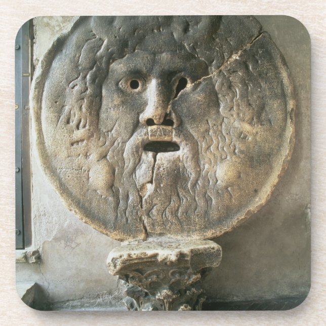 Dessous-de-verre La Bocca di Verita (la bouche de vérité) (photo) (Devant)