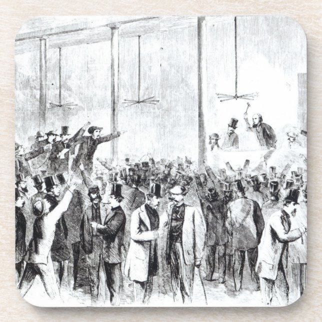 Dessous-de-verre La bourse des valeurs de Gallagher (gravure) (Devant)