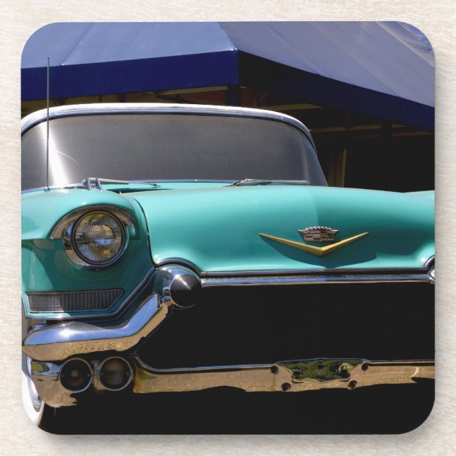 Dessous-de-verre La Cadillac décapotable verte d'Elvis Presley à (Devant)