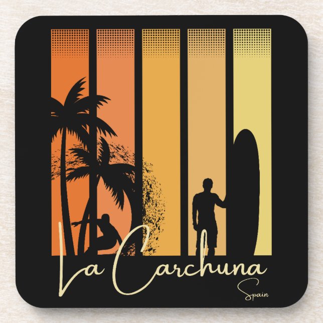 Dessous-de-verre La Carchuna Plage de Surf en Espagne (Devant)