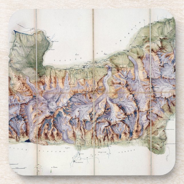 Dessous-de-verre La chaîne de Mont Blanc, d'une enquête réelle (Devant)