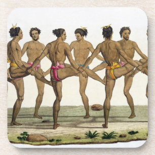 Dessous-de-verre La danse des insulaires de Caroline, plaquent 22