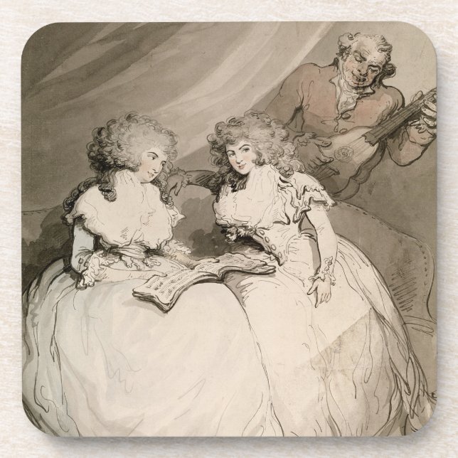 Dessous-de-verre La duchesse de Devonshire et sa soeur, le Coun (Devant)