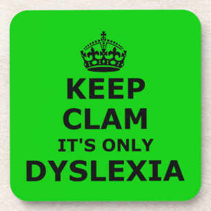 Dessous-de-verre La dyslexie gardent le calme et continuent