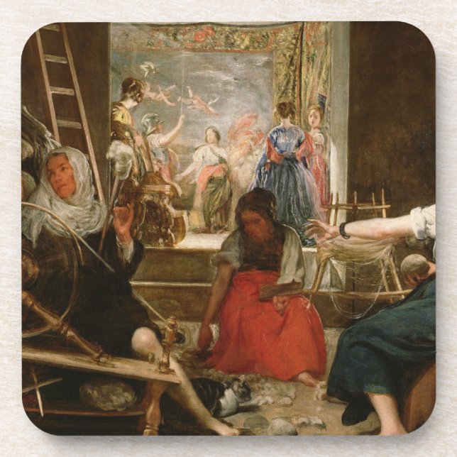 Dessous-de-verre La fable de l'arachné, ou les fileurs, c.1657 (Devant)