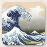Dessous-de-verre La Grande Vague Au Large De Kanagawa<br><div class="desc">Art japonais vintage La Grande vague au large de Kanagawa ou la vague .. oeuvre d'art étonnante dans le style ukiyo-e par un grand maître Katsushika Hokusai .. art vintage sur les produits modernes de Zazilicious</div>