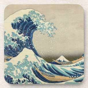 Dessous-de-verre La Grande Vague de Kanagawa par Hokusai Art