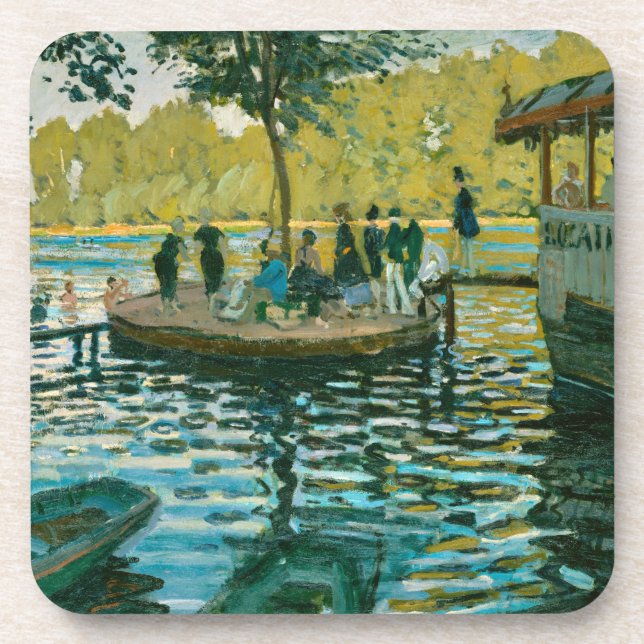 Dessous-de-verre La Grenouillère - Claude Monet - 1869 (Devant)