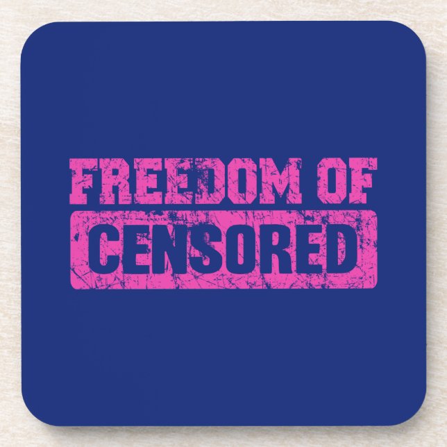 Dessous-de-verre La liberté d'expression peut-être pas si (Devant)