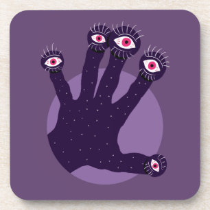 Dessous-de-verre La Main déplaisante A Des Doigts Étranges Avec Les