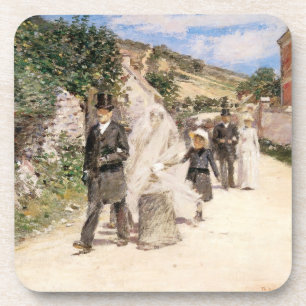 Dessous-de-verre La Marche Mariage de Robinson, mariés Vintages