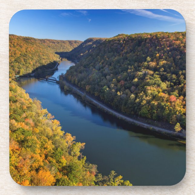 Dessous-de-verre La New River Gorge à Hawks Nest State Park (Devant)