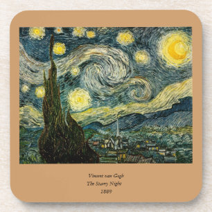 Dessous-de-verre La nuit étoilée de Vincent van Gogh (1889)