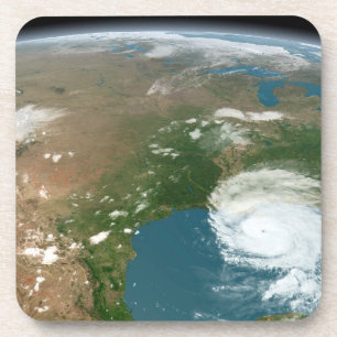 Dessous-de-verre La Planète Panoramique Terre Et Les Etats-Unis.