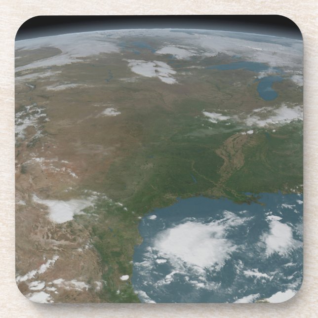 Dessous-de-verre La Planète Panoramique Terre Et Les Etats-Unis. 2 (Devant)