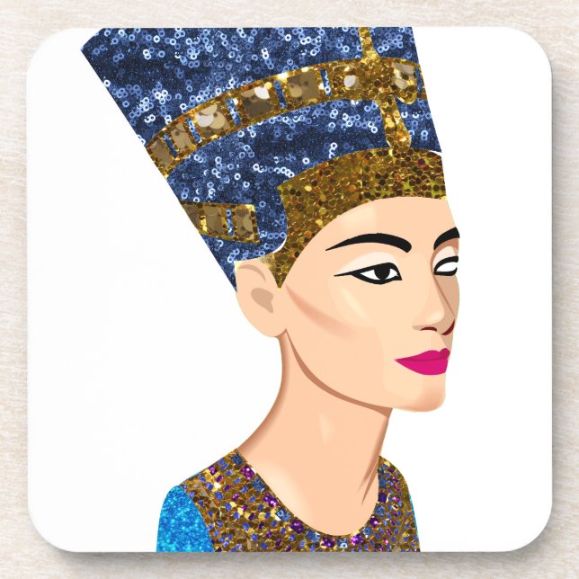 Dessous-de-verre la reine égyptienne nefertiti (Devant)